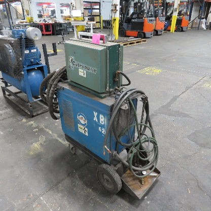Miller MIG Welder 230/460V 3PH W/ Cobramatic MK-3A Wire Feeder Mig Gun & Wheels