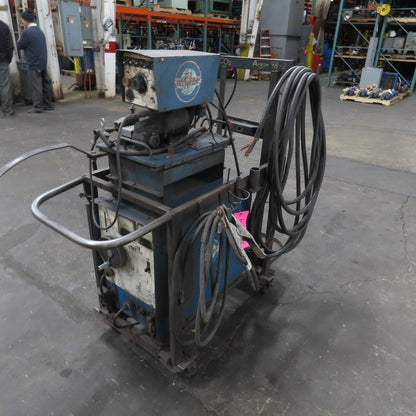 Miller CP MIG Welder 230/460V 3PH W/ Miller 726-A4Wire Feeder With Wheels