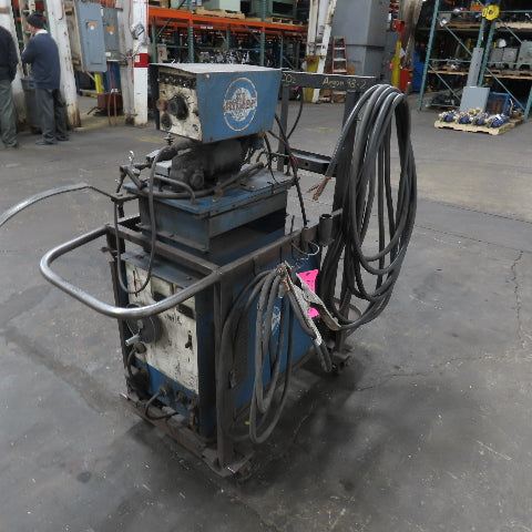Miller CP MIG Welder 230/460V 3PH W/ Miller 726-A4Wire Feeder With Wheels