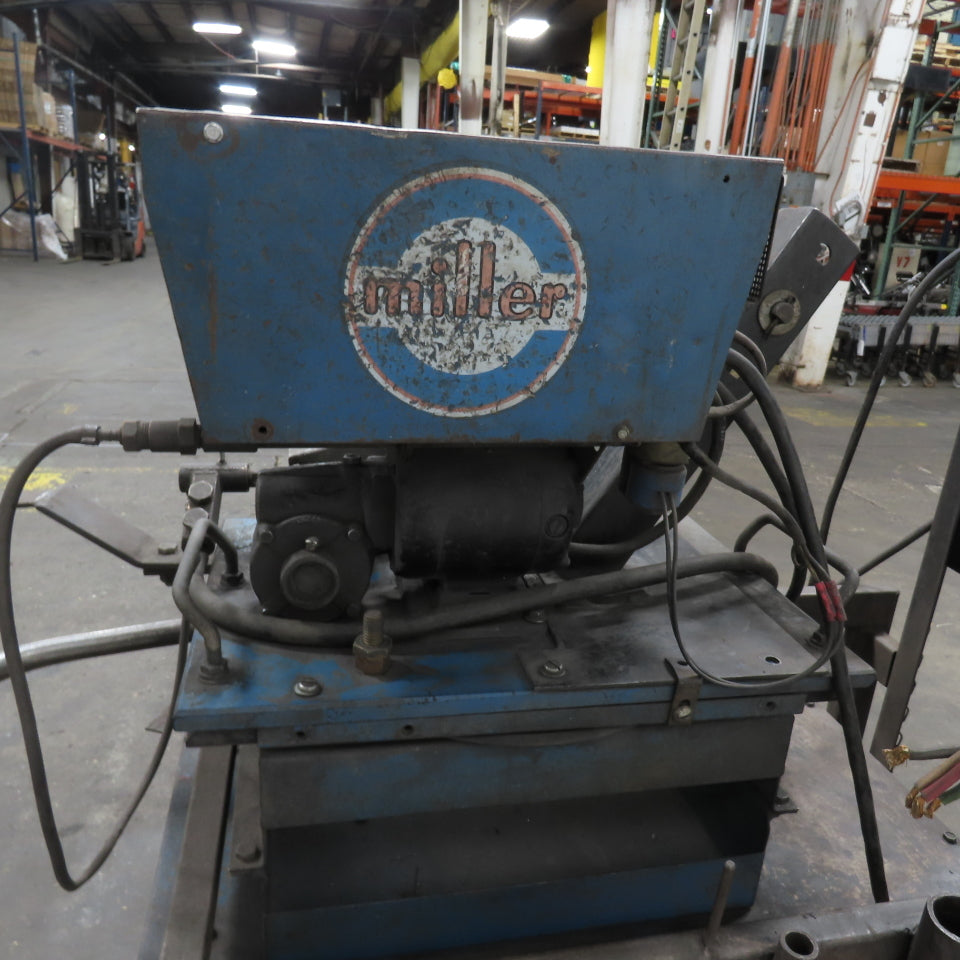 Miller CP MIG Welder 230/460V 3PH W/ Miller 726-A4Wire Feeder With Wheels