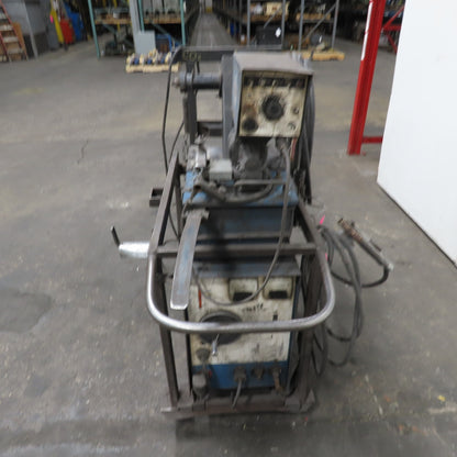 Miller CP MIG Welder 230/460V 3PH W/ Miller 726-A4Wire Feeder With Wheels