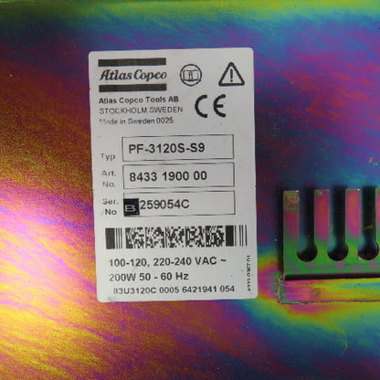 Atlas Copco PF-3120S-S9 Tensor S9 Operator Controller Interface 100-240VAC