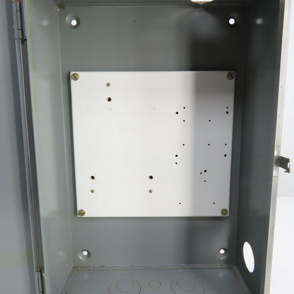 Square D SVG11 24" x 16" x 7" Steel Electrical Enclosure W/ 13" x 14" Backplate