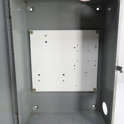 Square D SVG11 24" x 16" x 7" Steel Electrical Enclosure W/ 13" x 14" Backplate