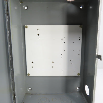 Square D SVG11 24" x 16" x 7" Steel Electrical Enclosure W/ 13" x 14" Backplate
