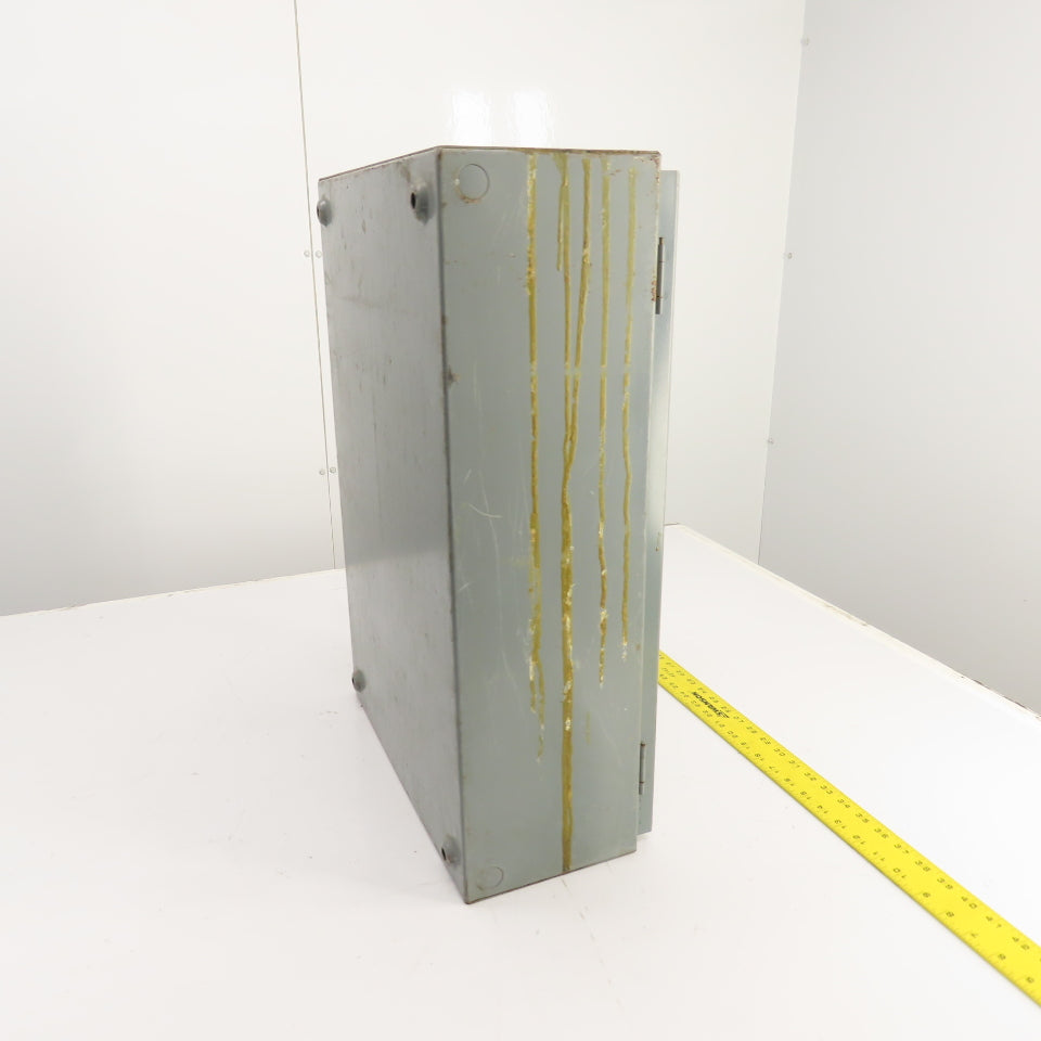 Square D SVG11 24" x 16" x 7" Steel Electrical Enclosure W/ 13" x 14" Backplate