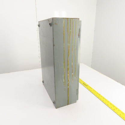 Square D SVG11 24" x 16" x 7" Steel Electrical Enclosure W/ 13" x 14" Backplate