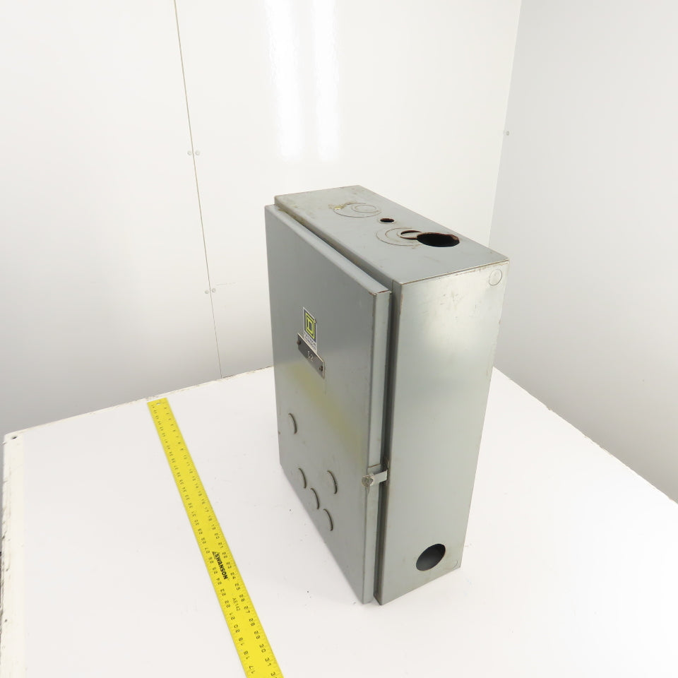 Square D SVG11 24" x 16" x 7" Steel Electrical Enclosure W/ 13" x 14" Backplate
