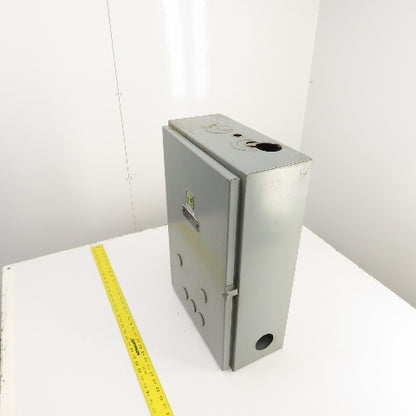 Square D SVG11 24" x 16" x 7" Steel Electrical Enclosure W/ 13" x 14" Backplate