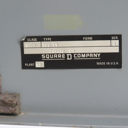 Square D SVG11 24" x 16" x 7" Steel Electrical Enclosure W/ 13" x 14" Backplate