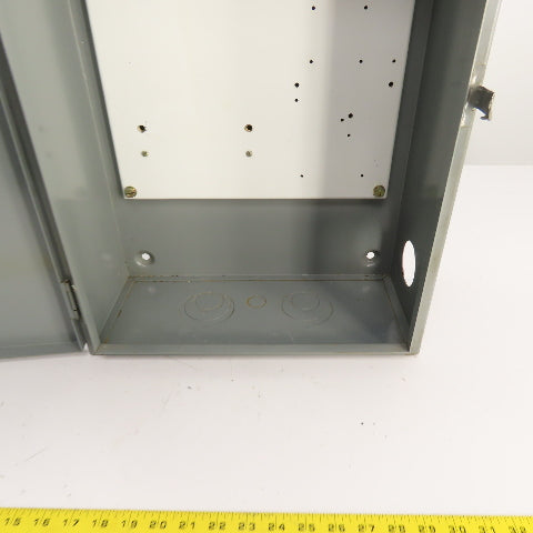 Square D SVG11 24" x 16" x 7" Steel Electrical Enclosure W/ 13" x 14" Backplate