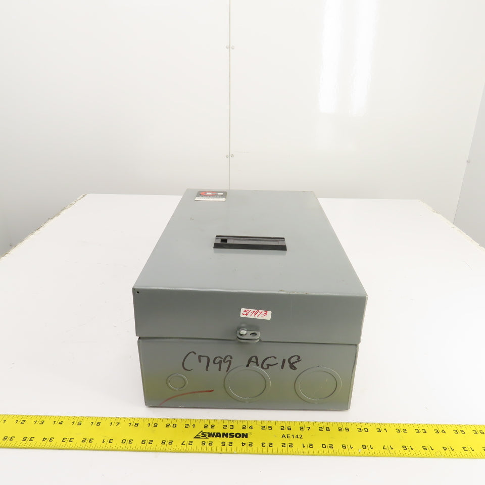 Cutler Hammer 18"x11" x 7.5" Electrical Enclosure ONLY For Motor Starter