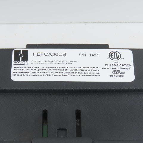 Horner Automation HEFOX30DB Smart-Stack Base Module