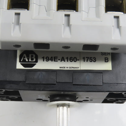 Allen Bradley 194E-A160-1753 200A Panel Disconnect Switch 600VAC & 1403401