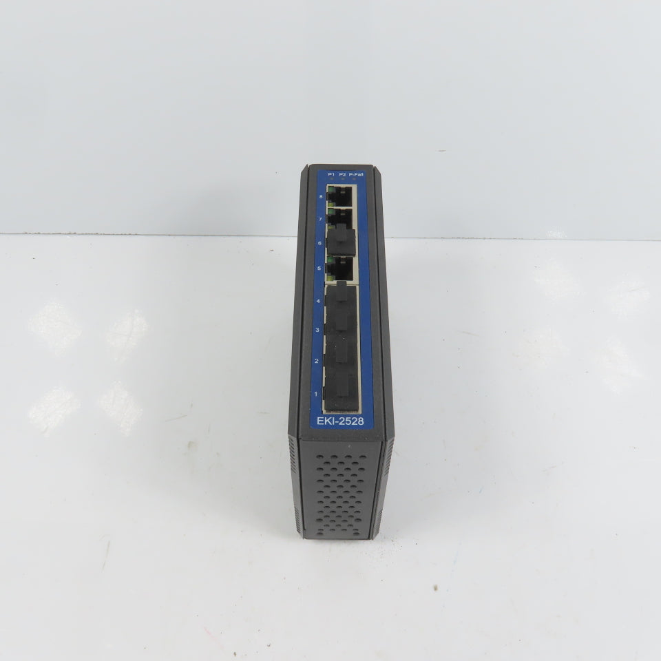 Advantech EKI-2528 8-Port Industrial Unmanaged Ethernet Switch 12-48VDC