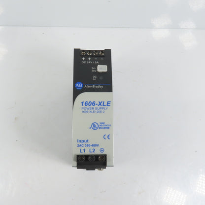 Allen Bradley 1606-XLE120E-2 A 24-28VDC 5A Power Supply 380-480VAC 0.9A Input