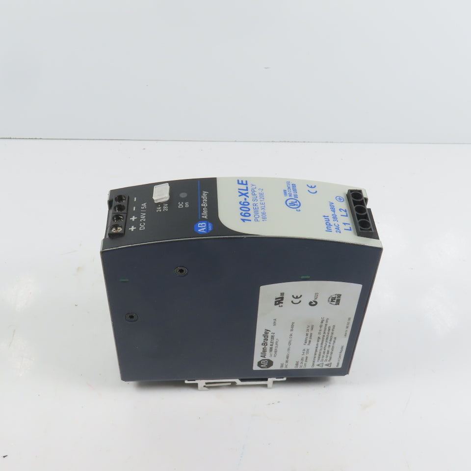 Allen Bradley 1606-XLE120E-2 A 24-28VDC 5A Power Supply 380-480VAC 0.9A Input
