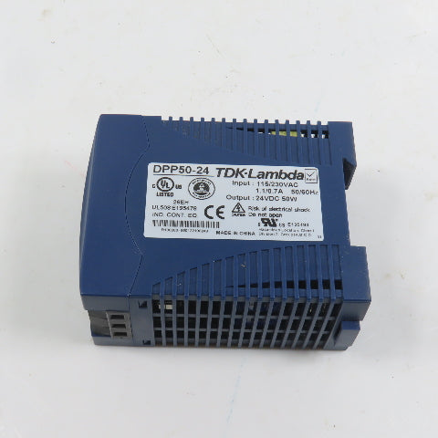 TDK Lambda DPP50-24 24VDC Power Supply 115/230VAC 1.1/0.7A Input