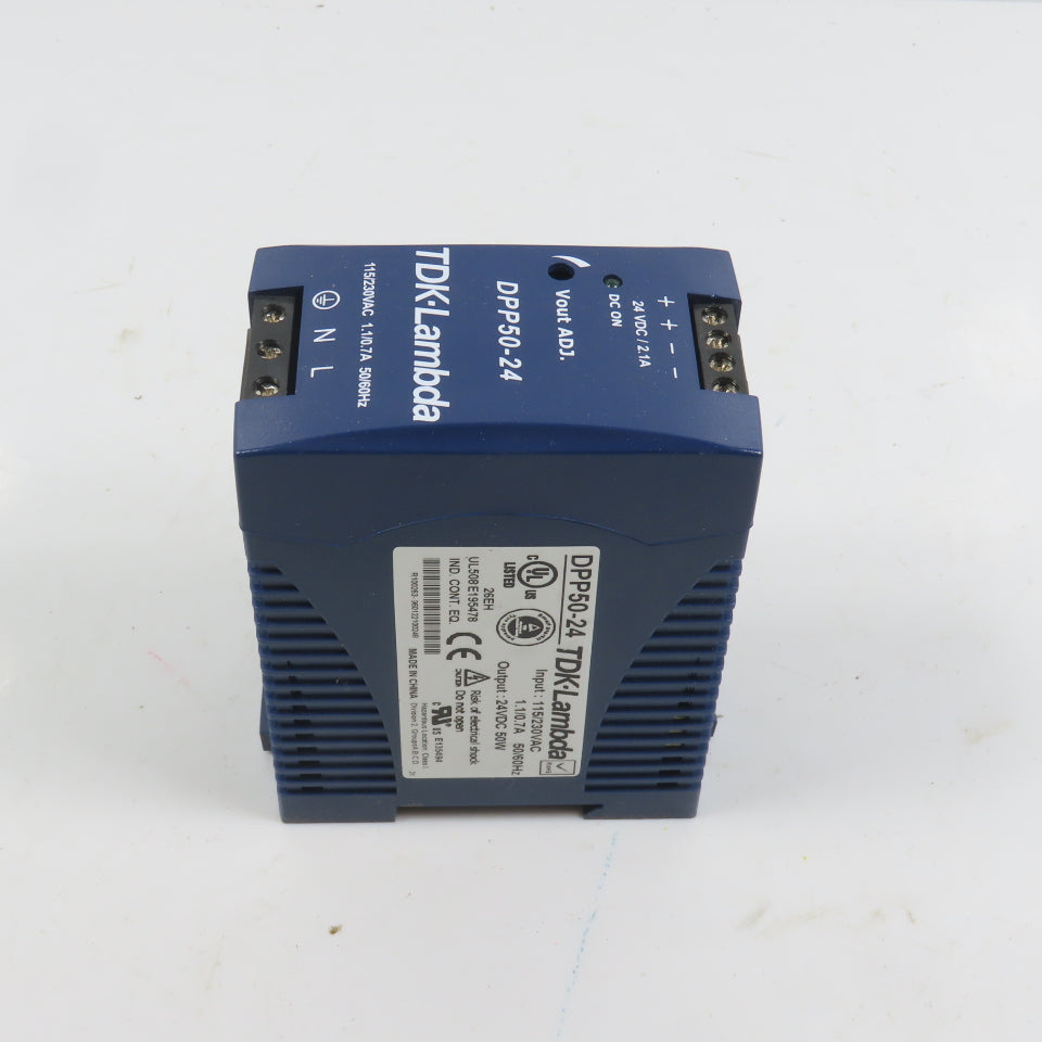TDK Lambda DPP50-24 24VDC Power Supply 115/230VAC 1.1/0.7A Input