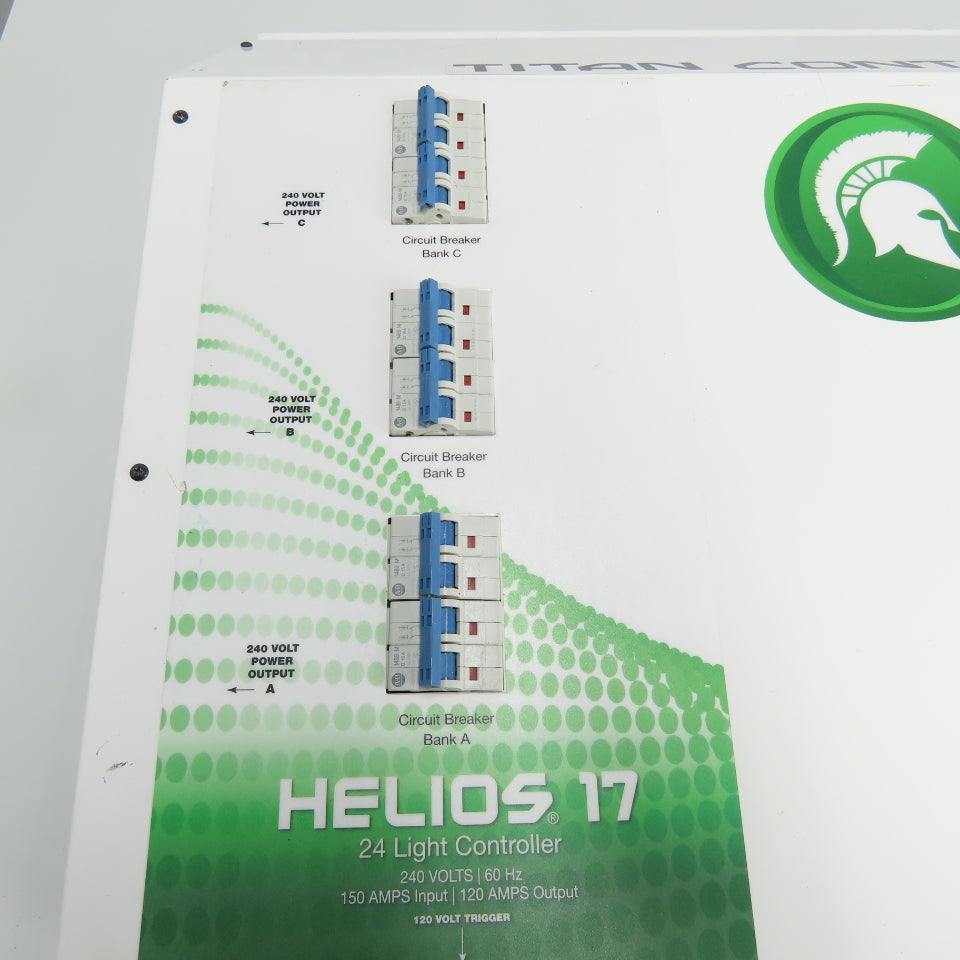 Titan Controls Helios 17 24 Light Controller 240V 150A W/Dual Trigger Cords 120V
