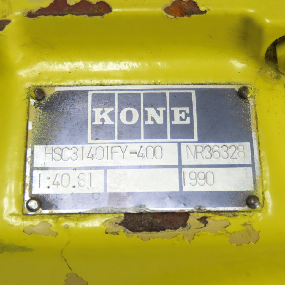 Kone HSC31401FY-400 Gear Reducer 1:40.81 Gearbox 70mm Hollow Shaft