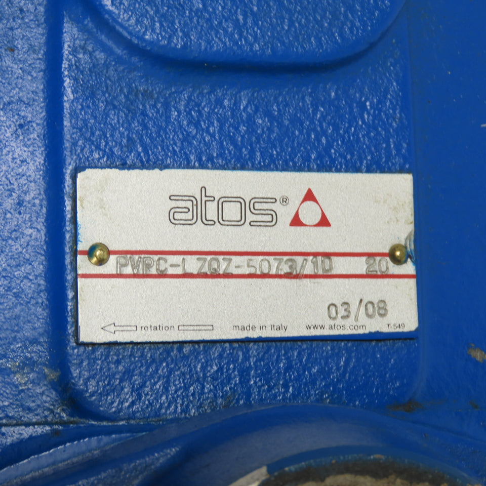 Atos PVPC-LZQZ-5073/1D/20 Variable Displacement Axial Hydraulic Piston Pump