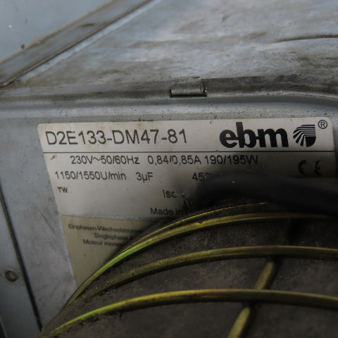 EBM D2E133-DM47-81 Centrifugal Blower Fan 230V 3PH