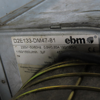 EBM D2E133-DM47-81 Centrifugal Blower Fan 230V 3PH
