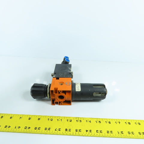 Sempress MFR 1/2 89217711 Compressed Air Regulator Filter 0-12 Bar W/ 892-19-210