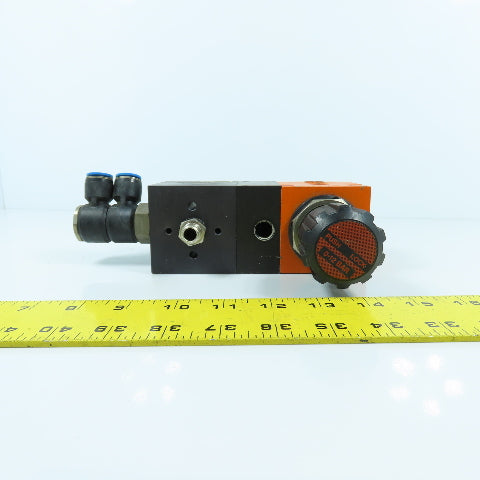 Sempress MFR 1/2 89217711 Compressed Air Regulator Filter 0-12 Bar W/ 892-19-210