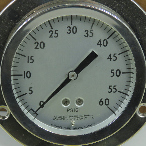 Ashcroft 3-1/4" Stainless Steel 0-60PSIG Air Pressure Gauge
