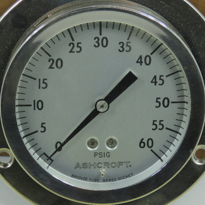 Ashcroft 3-1/4" Stainless Steel 0-60PSIG Air Pressure Gauge
