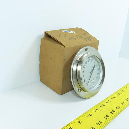 Ashcroft 3-1/4" Stainless Steel 0-60PSIG Air Pressure Gauge