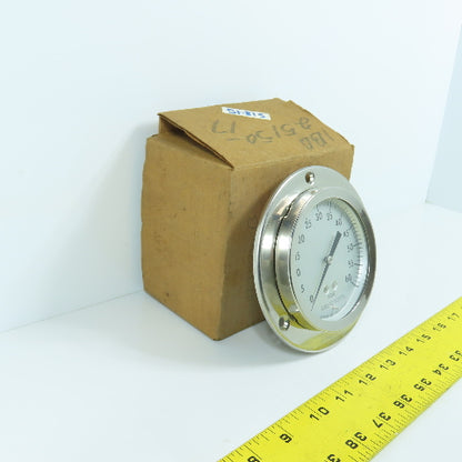 Ashcroft 3-1/4" Stainless Steel 0-60PSIG Air Pressure Gauge
