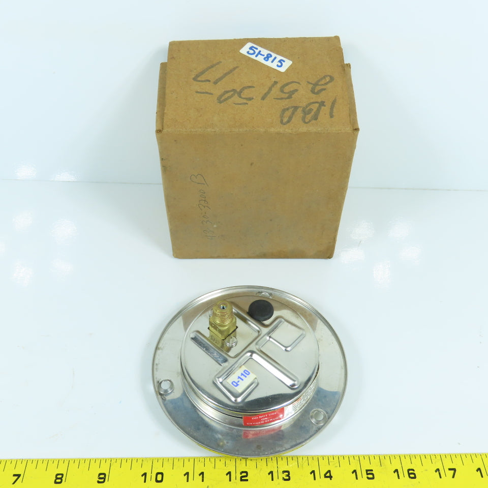 Ashcroft 3-1/4" Stainless Steel 0-60PSIG Air Pressure Gauge
