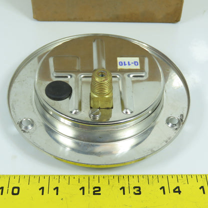 Ashcroft 3-1/4" Stainless Steel 0-60PSIG Air Pressure Gauge