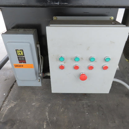 30" x 120" x 34"H 5HP Air Float Ball Transfer Conveyor 3PH 208-230/460V