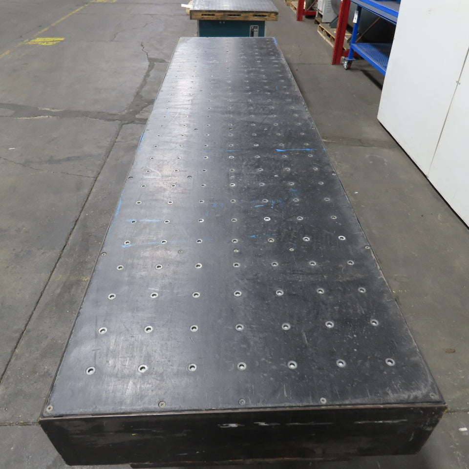 30" x 120" x 34"H 5HP Air Float Ball Transfer Conveyor 3PH 208-230/460V