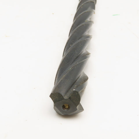 Precision Twist Drill 21/32" Diam. 4 Flute Twist Core Drill MT2 Shank 9" OAL