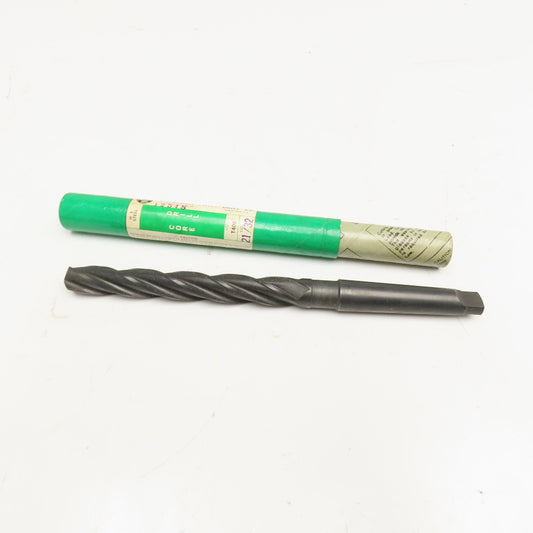 Precision Twist Drill 21/32" Diam. 4 Flute Twist Core Drill MT2 Shank 9" OAL