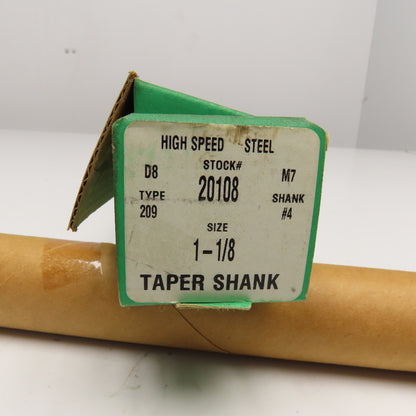 Precision Twist Drill 20108 1-1/8" Diam. 2 Flute Drill Bit MT4 Shank 118°