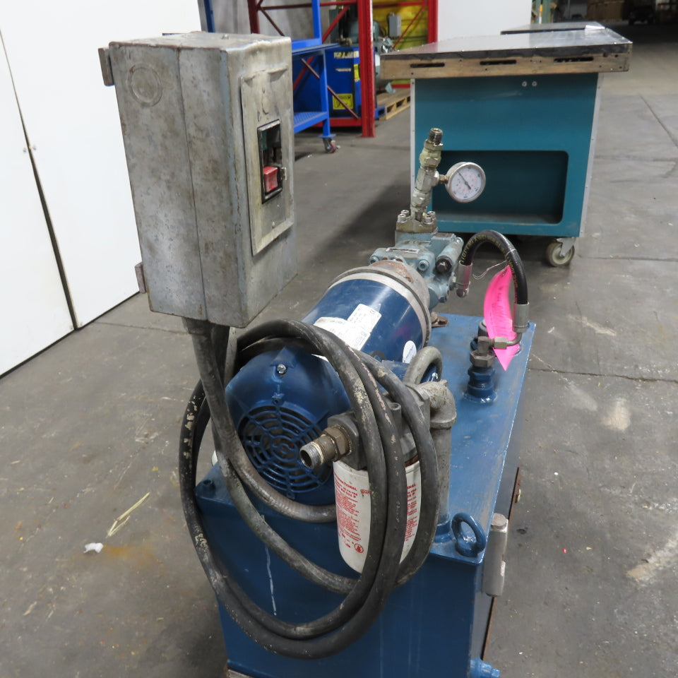 16 Gallon Hydraulic Power Unit 1-1/2HP 3Ph 230/460V Nachi PVS-1B-16N2-E13 Pump