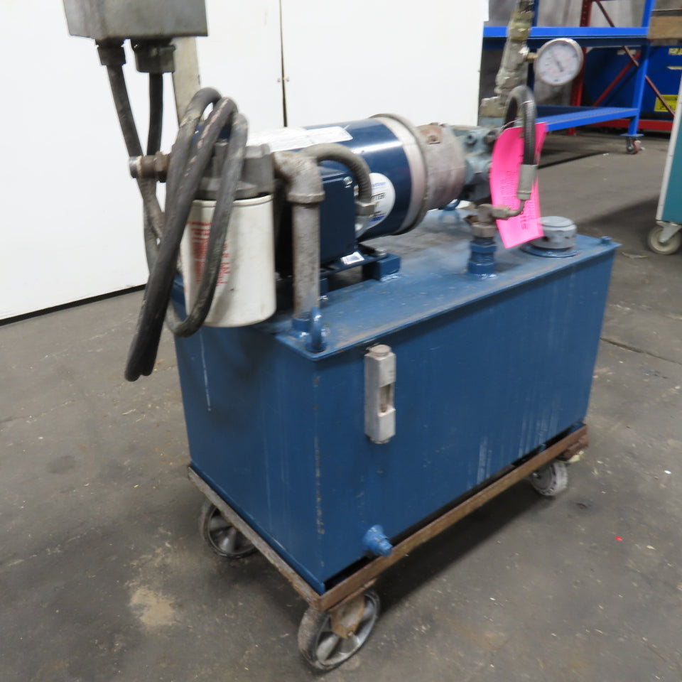 16 Gallon Hydraulic Power Unit 1-1/2HP 3Ph 230/460V Nachi PVS-1B-16N2-E13 Pump