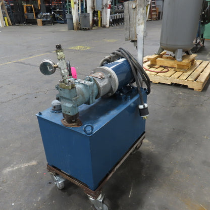 16 Gallon Hydraulic Power Unit 1-1/2HP 3Ph 230/460V Nachi PVS-1B-16N2-E13 Pump