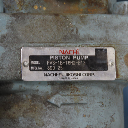 16 Gallon Hydraulic Power Unit 1-1/2HP 3Ph 230/460V Nachi PVS-1B-16N2-E13 Pump