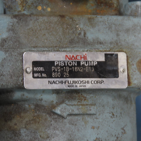 16 Gallon Hydraulic Power Unit 1-1/2HP 3Ph 230/460V Nachi PVS-1B-16N2-E13 Pump