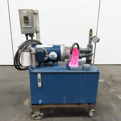 16 Gallon Hydraulic Power Unit 1-1/2HP 3Ph 230/460V Nachi PVS-1B-16N2-E13 Pump