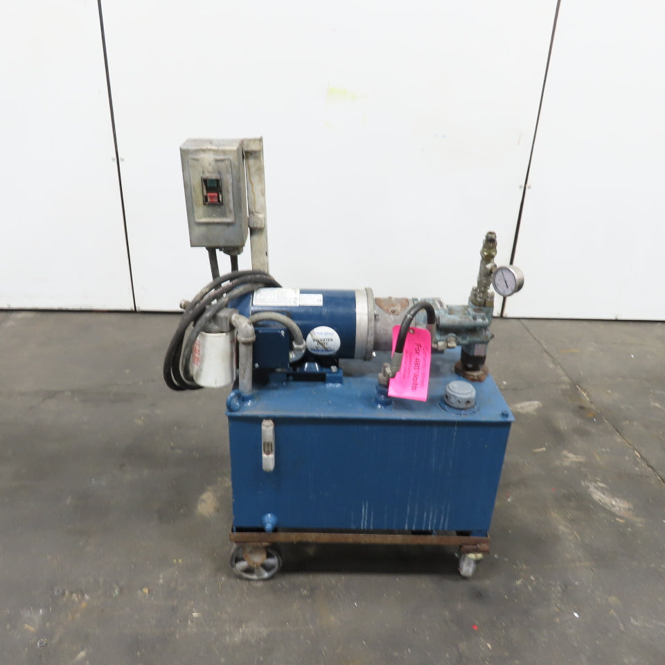 16 Gallon Hydraulic Power Unit 1-1/2HP 3Ph 230/460V Nachi PVS-1B-16N2-E13 Pump