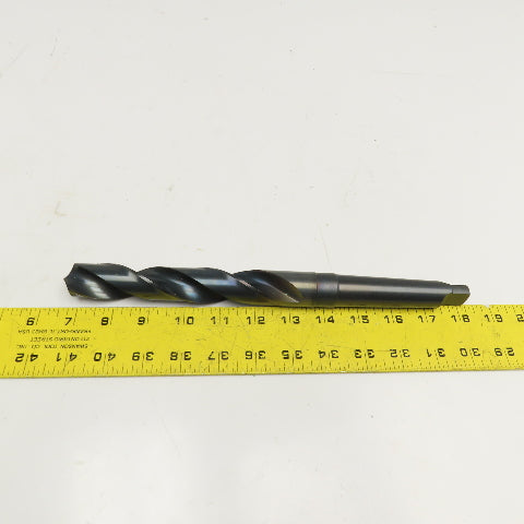 Precision Twist Drill 1-1/32" Diam. 2 Flute Drill Bit MT3 Shank 118° 11-1/2" OAL