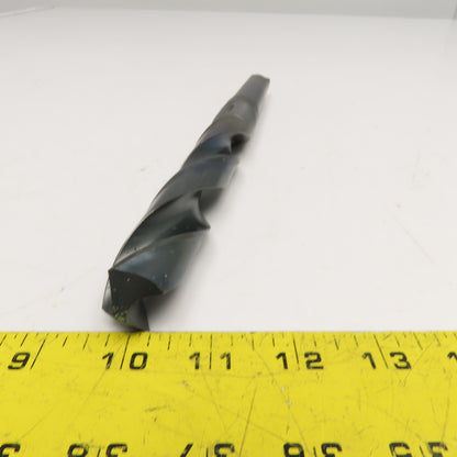 Precision Twist Drill 1-1/32" Diam. 2 Flute Drill Bit MT3 Shank 118° 11-1/2" OAL